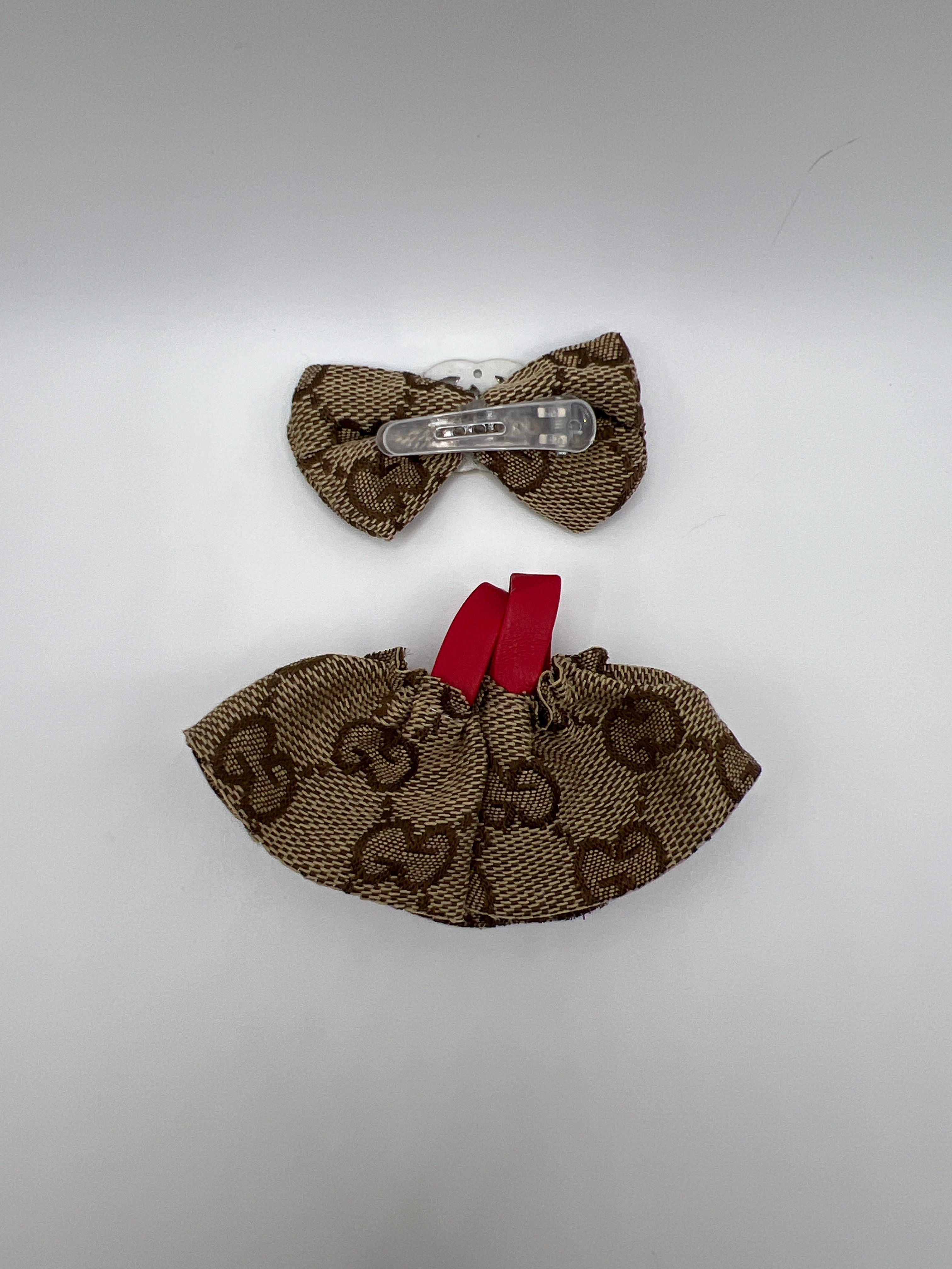 Brown Dress with Matching Bow for Labubu Pin for Love