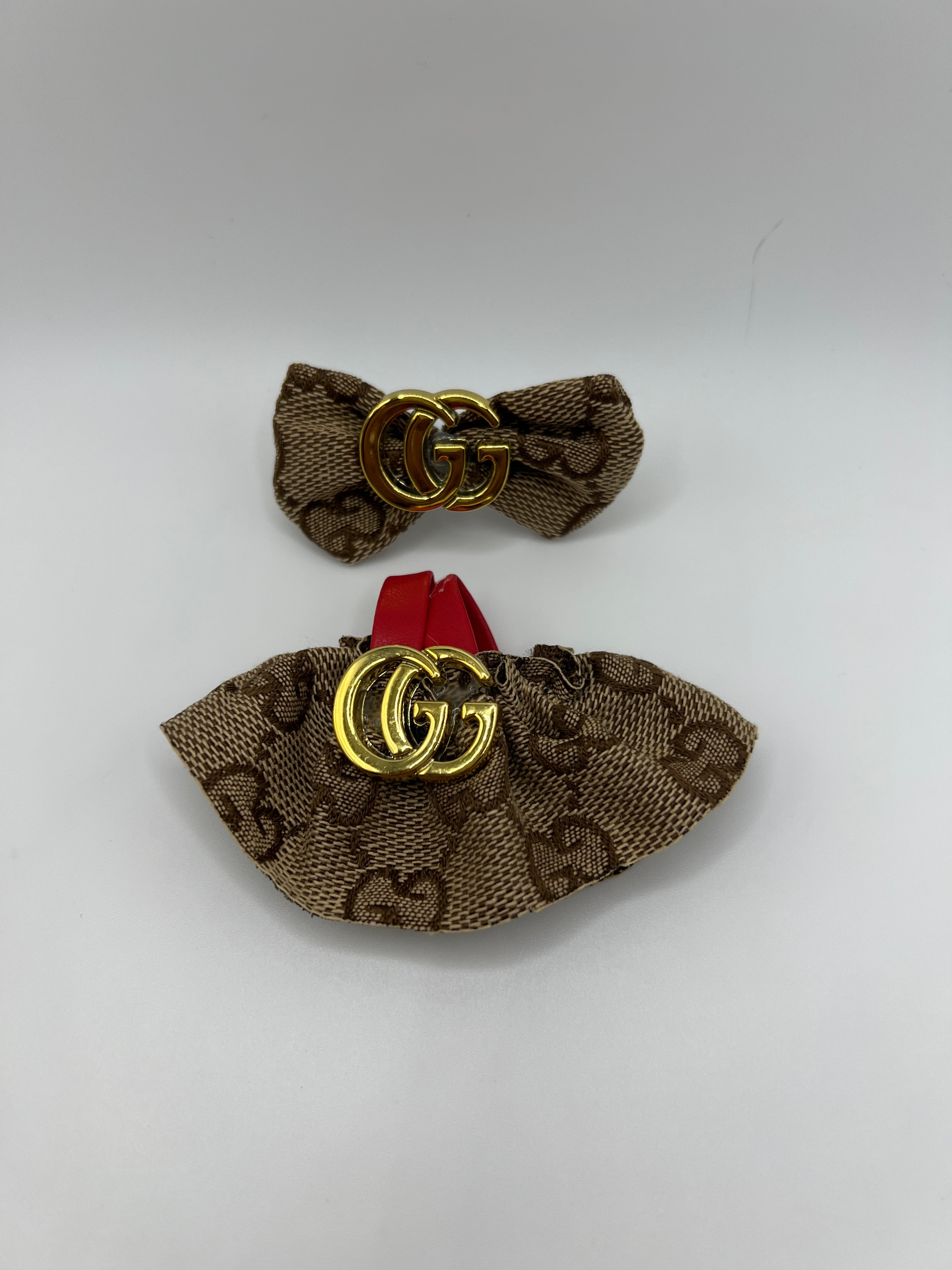 Brown Dress with Matching Bow for Labubu Pin for Love